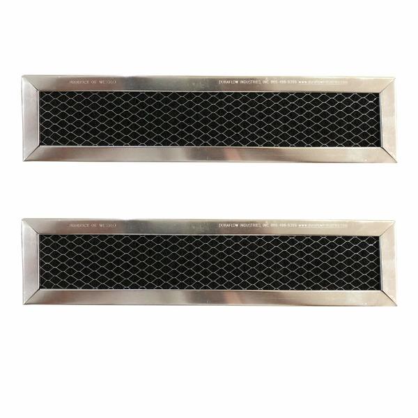 Duraflow Filtration Filters for GE: WB02X10943, JX81D 5230W2A003A Frigidaire: 530440665 CF3099 2-Pack